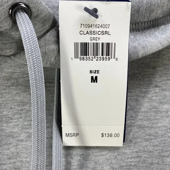 Classic Grey Heather Pullover Hoodie with Drawstring